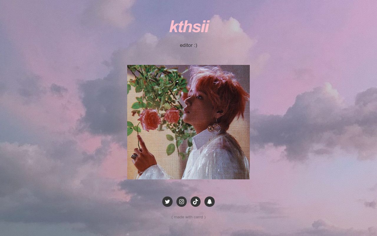 Carrd profile picture for @kthsii